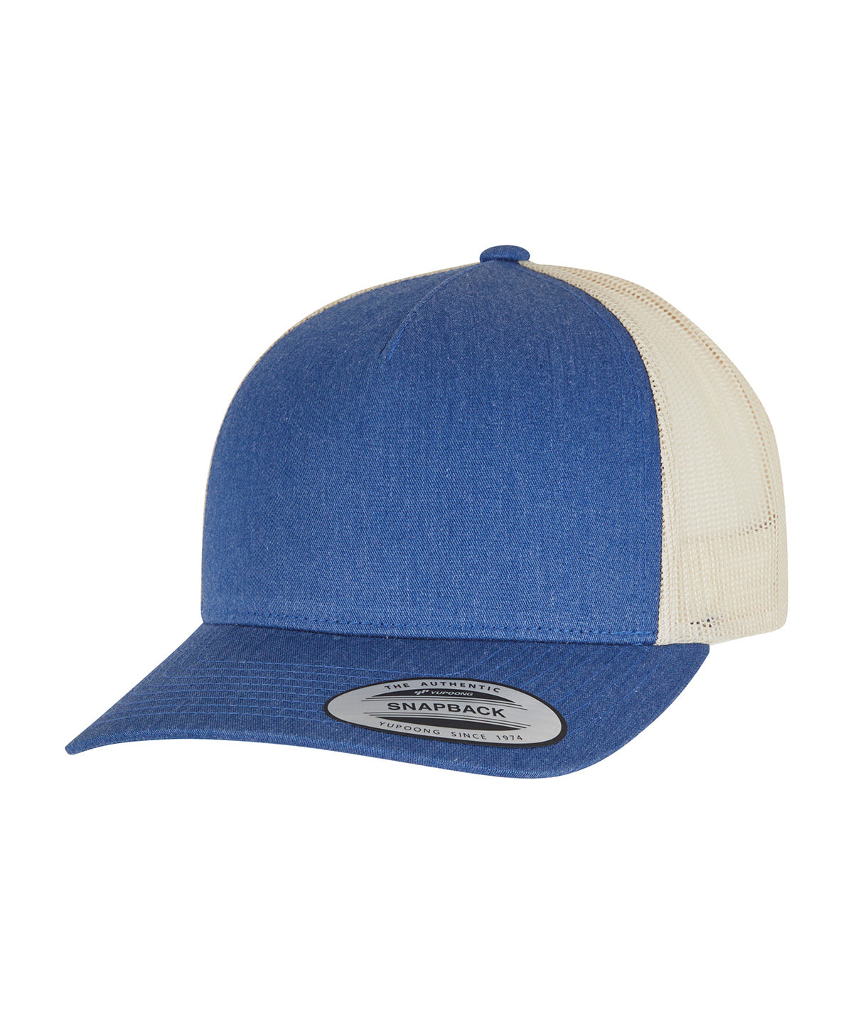 Flexfit / Yupoong 5-panel retro trucker 2-tone cap (6506T) Blue/Beige