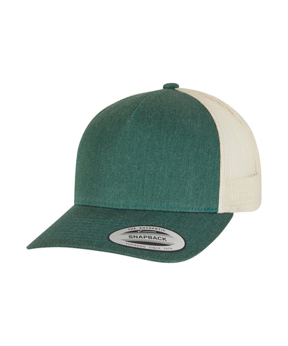 Flexfit / Yupoong 5-panel retro trucker 2-tone cap (6506T) Green/Beige