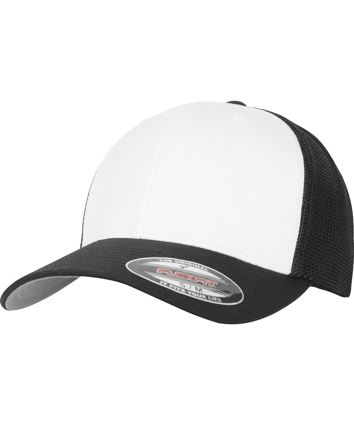 Flexfit / Yupoong Flexfit mesh coloured front (6511CF) Black/White/Black