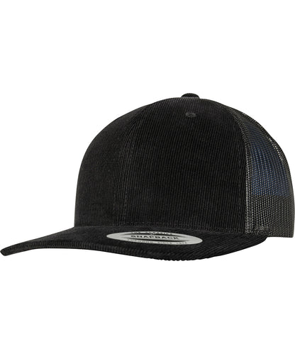 Flexfit / Yupoong Corduroy retro trucker (6606CT) Black