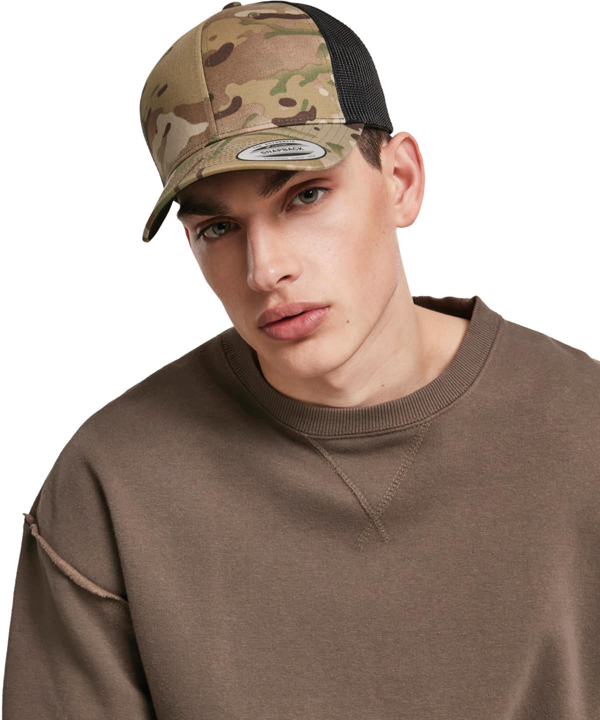 Flexfit / Yupoong Retro trucker Multicam® (6606MC) Arid/Brown