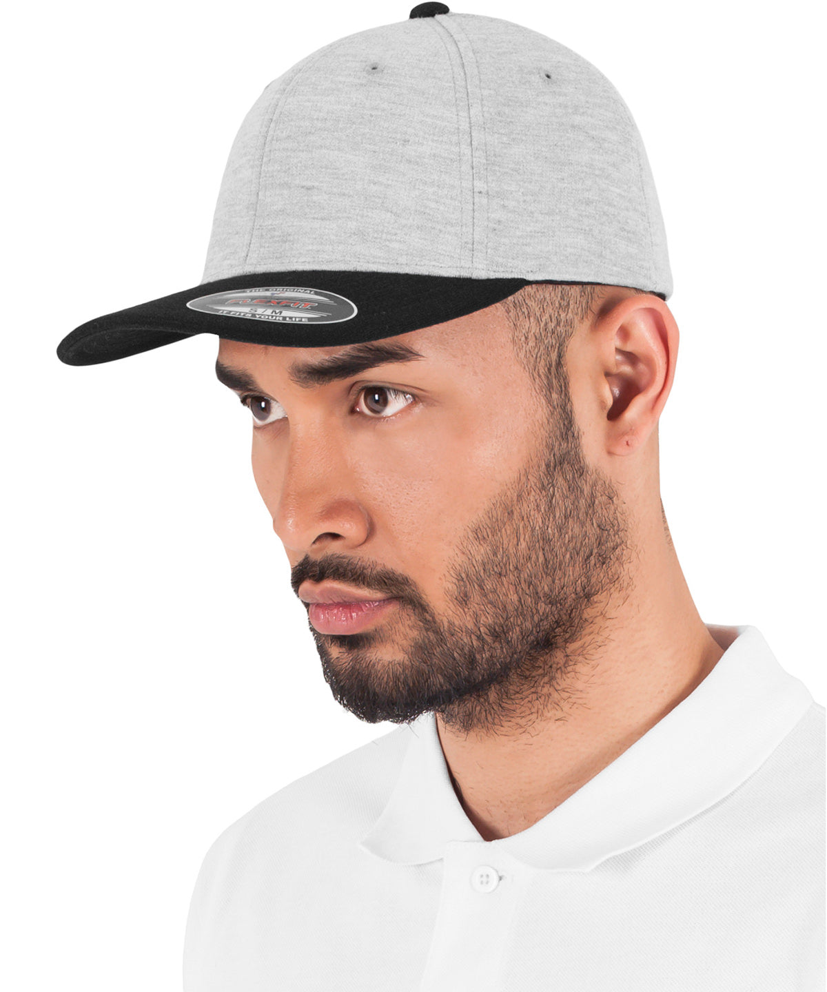 Flexfit / Yupoong Flexfit double Jersey 2-tone (6778T) Grey/Black