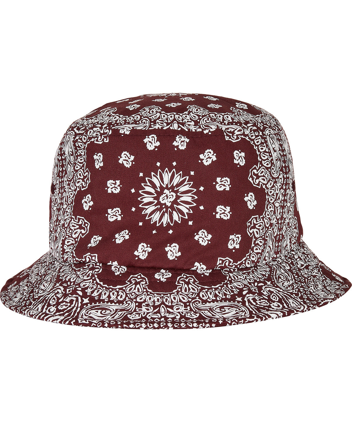Flexfit / Yupoong Bandana print bucket hat (5003BP) Cherry/White