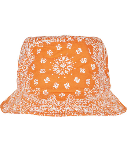 Flexfit / Yupoong Bandana print bucket hat (5003BP) Orange