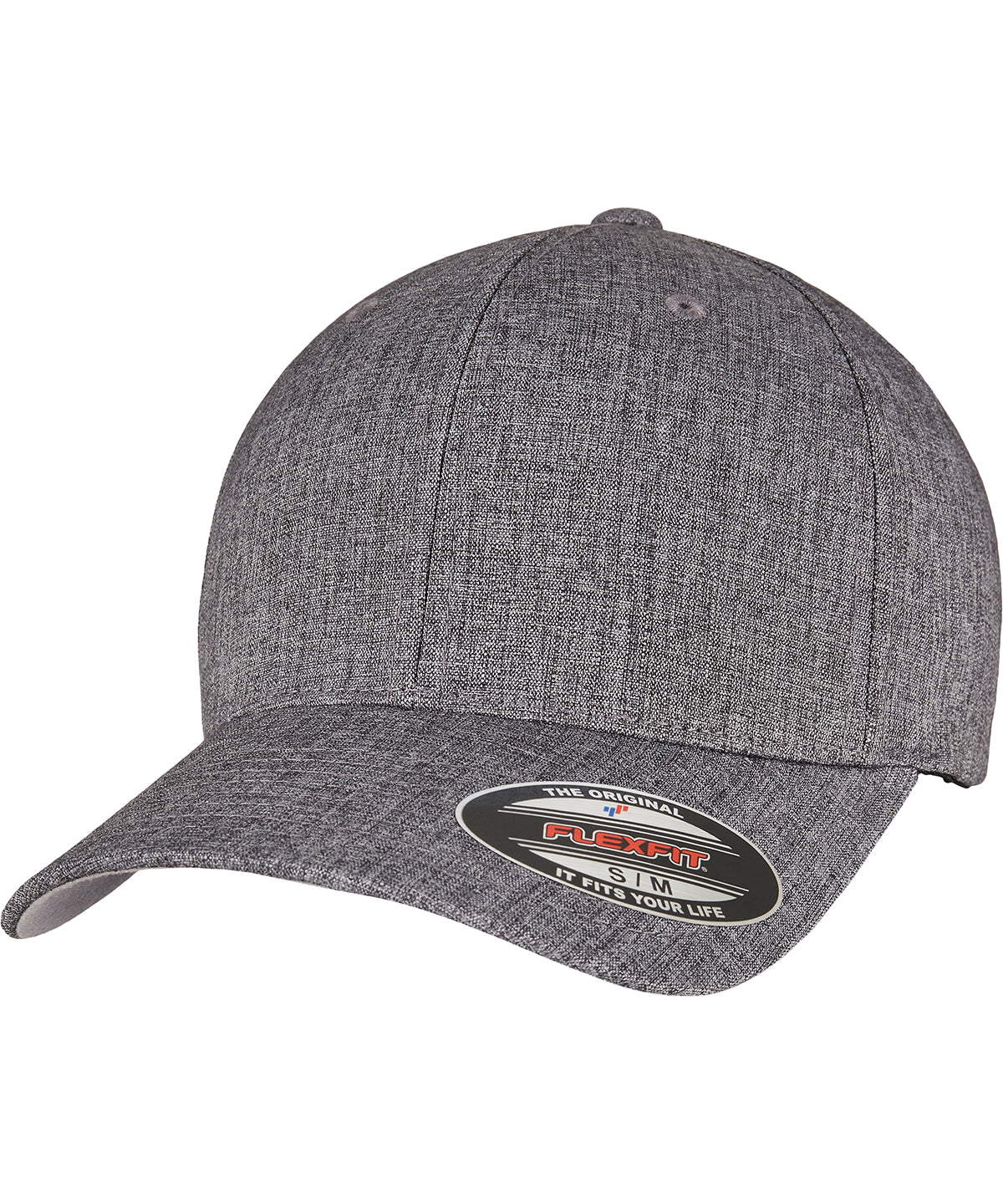 Flexfit / Yupoong Flexfit heatherlight cap (6350) Melange Dark Grey