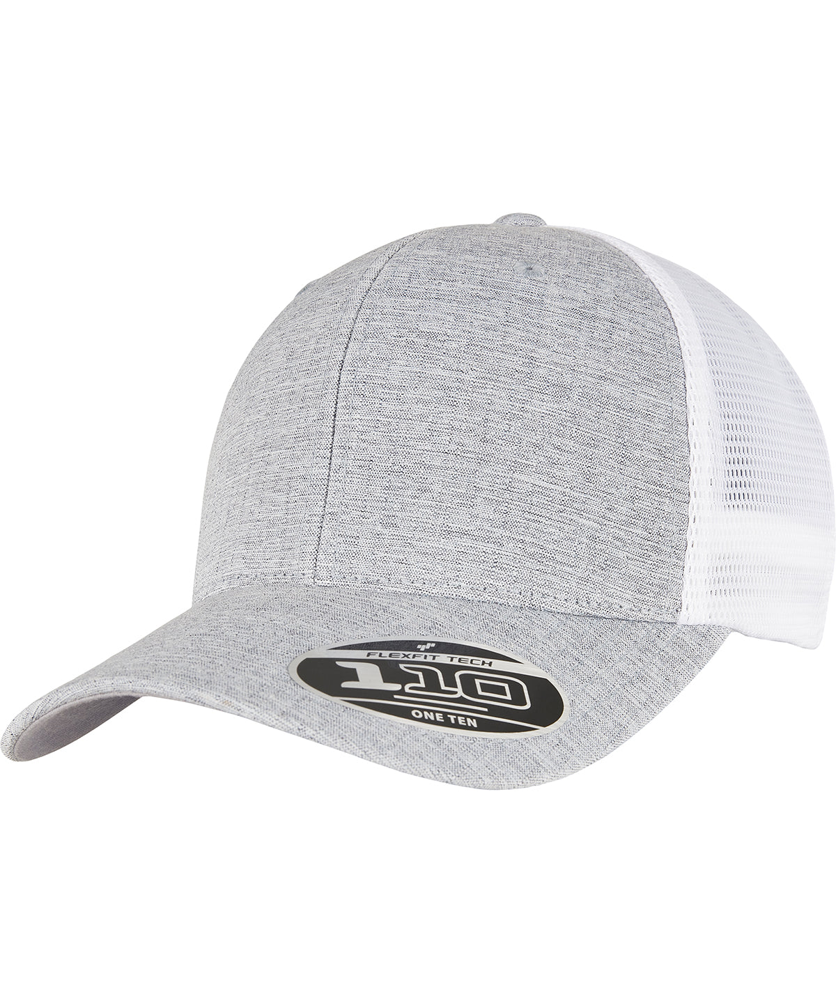 Flexfit / Yupoong 110 mesh 2-tone cap (110MT) Melange Silver/White