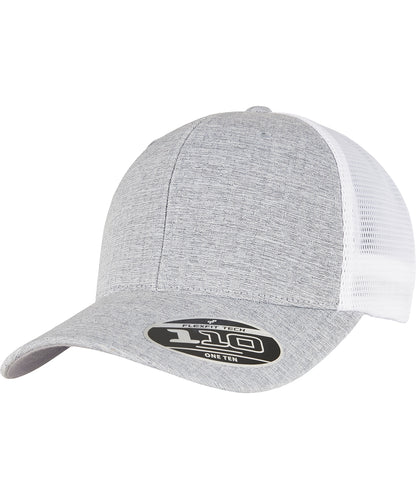 Flexfit / Yupoong 110 mesh 2-tone cap (110MT) Melange Silver/White