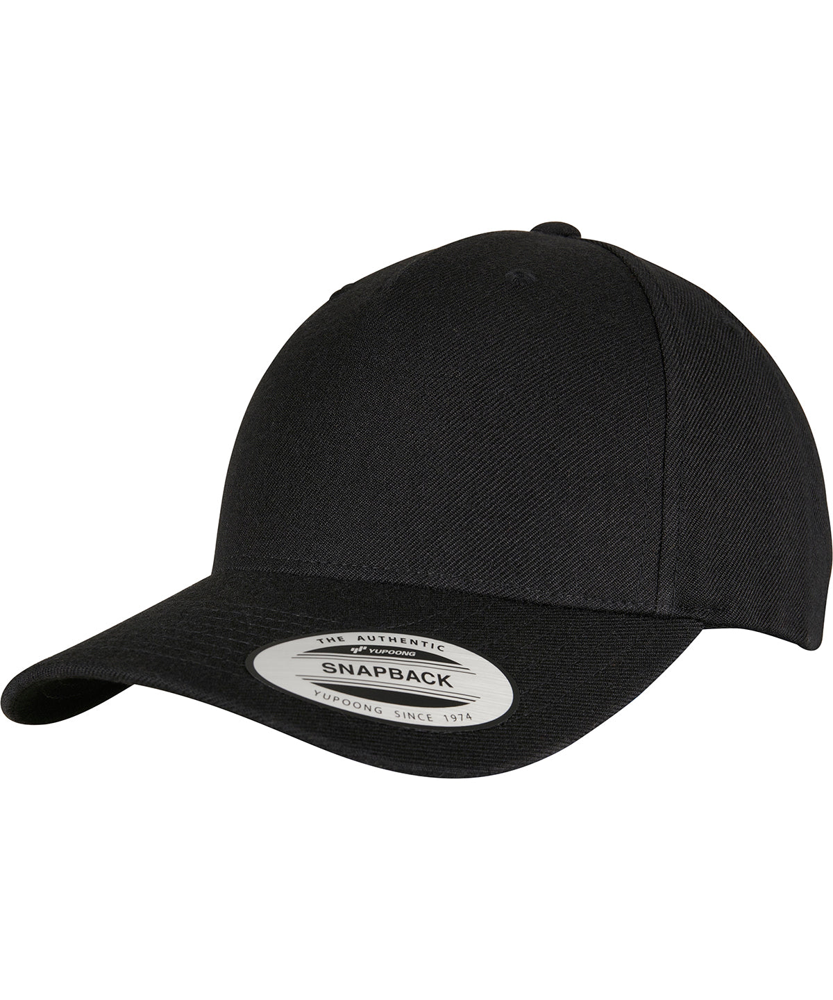 Flexfit / Yupoong YP classics 5-panel premium curved visor snapback cap (5789M) Black