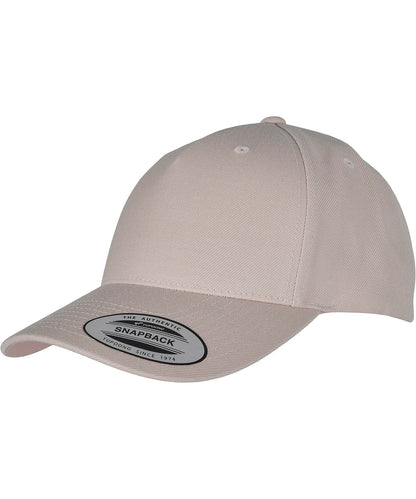 Flexfit / Yupoong YP classics 5-panel premium curved visor snapback cap (5789M) Stone