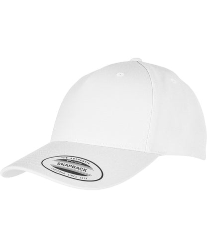 Flexfit / Yupoong YP classics 5-panel premium curved visor snapback cap (5789M) White