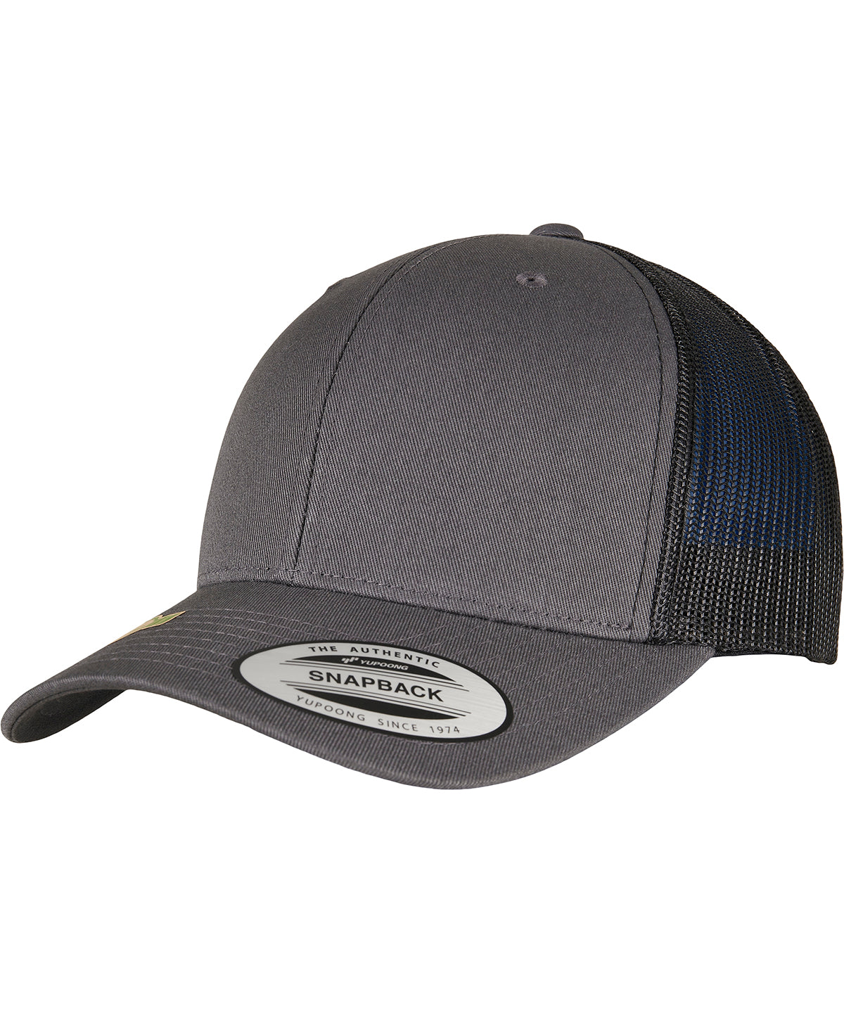 Flexfit / Yupoong YP classics recycled retro trucker cap 2-tone (6606RT) Charcoal/Black