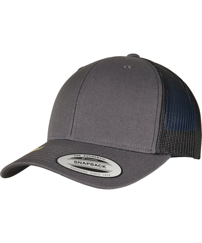 Flexfit / Yupoong YP classics recycled retro trucker cap 2-tone (6606RT) Charcoal/Black