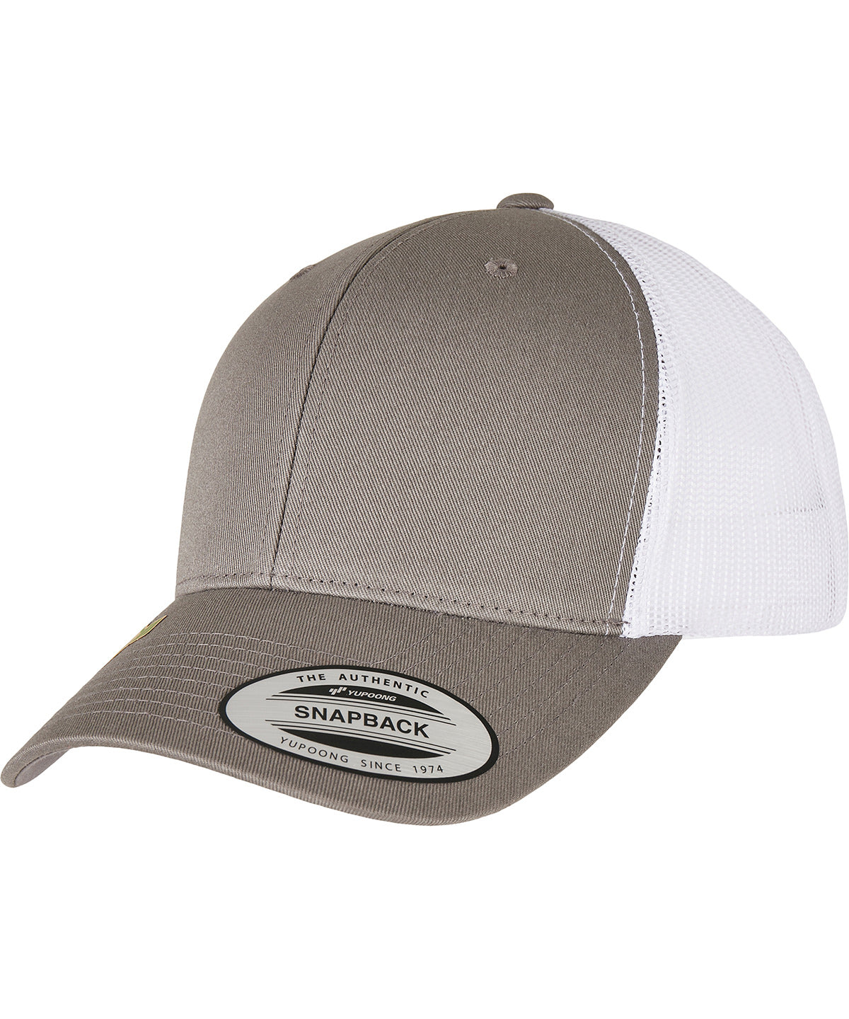 Flexfit / Yupoong YP classics recycled retro trucker cap 2-tone (6606RT) Grey/White