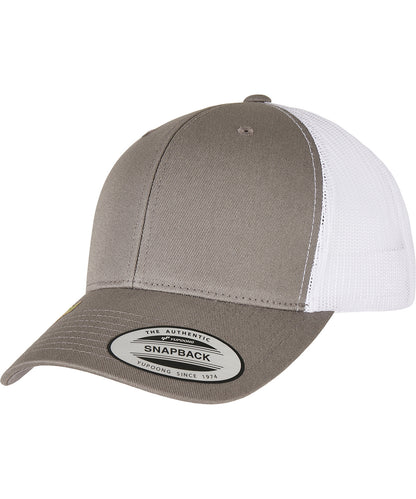 Flexfit / Yupoong YP classics recycled retro trucker cap 2-tone (6606RT) Grey/White