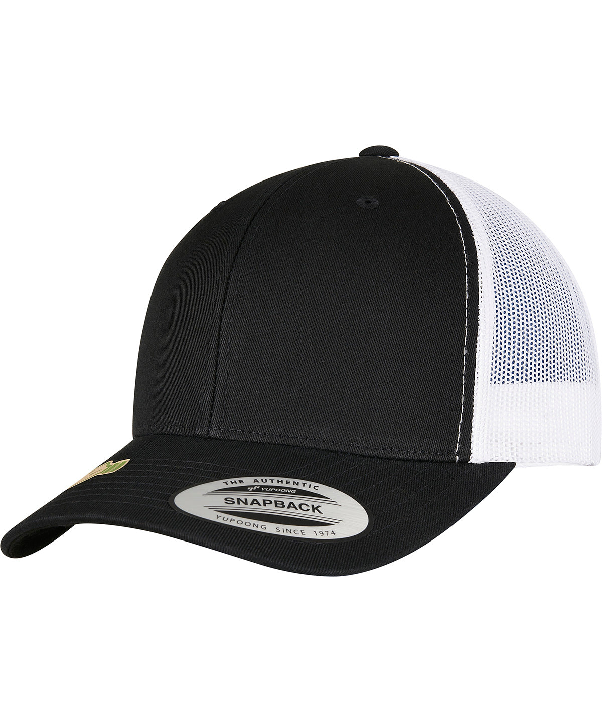 Flexfit / Yupoong YP classics recycled retro trucker cap 2-tone (6606RT) Black/White