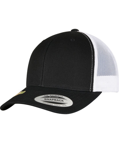 Flexfit / Yupoong YP classics recycled retro trucker cap 2-tone (6606RT) Black/White
