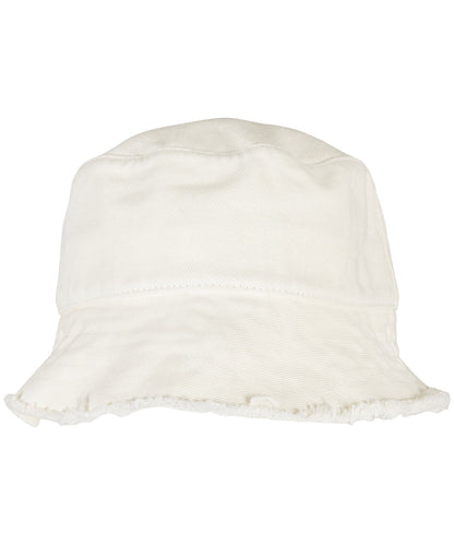 Flexfit / Yupoong Open edge bucket hat Off White
