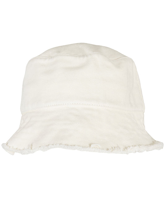 Flexfit / Yupoong Open edge bucket hat Off White