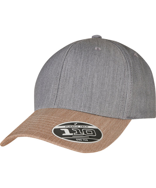 Flexfit / Yupoong 110 Melange mix cap (110MM) Grey/Khaki