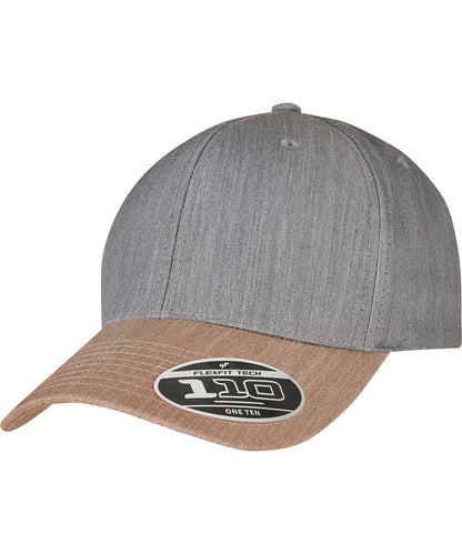 Flexfit / Yupoong 110 Melange mix cap (110MM) Dark Grey/Black