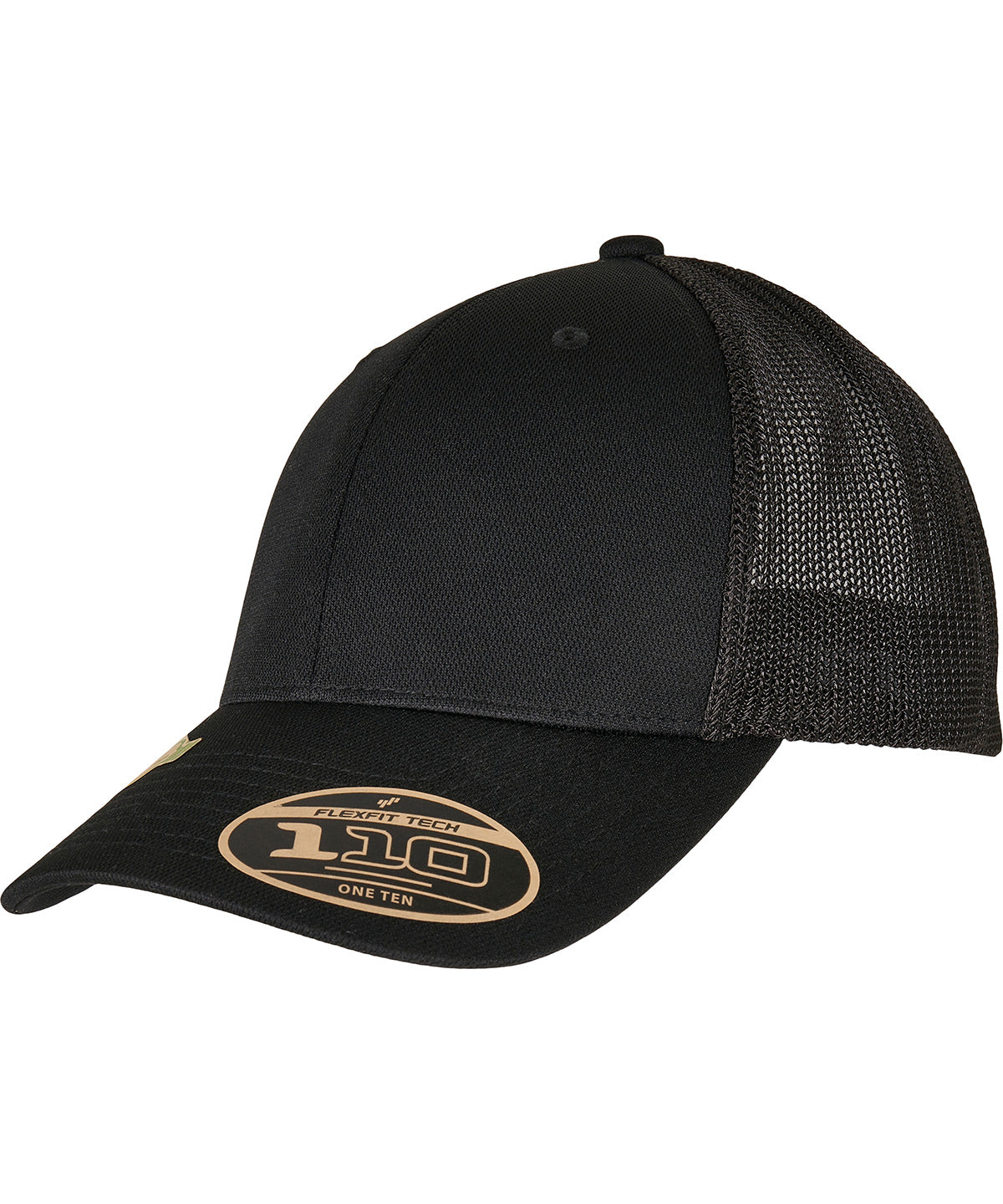 Flexfit / Yupoong 110 Recycled alpha shape trucker (110RA) Black