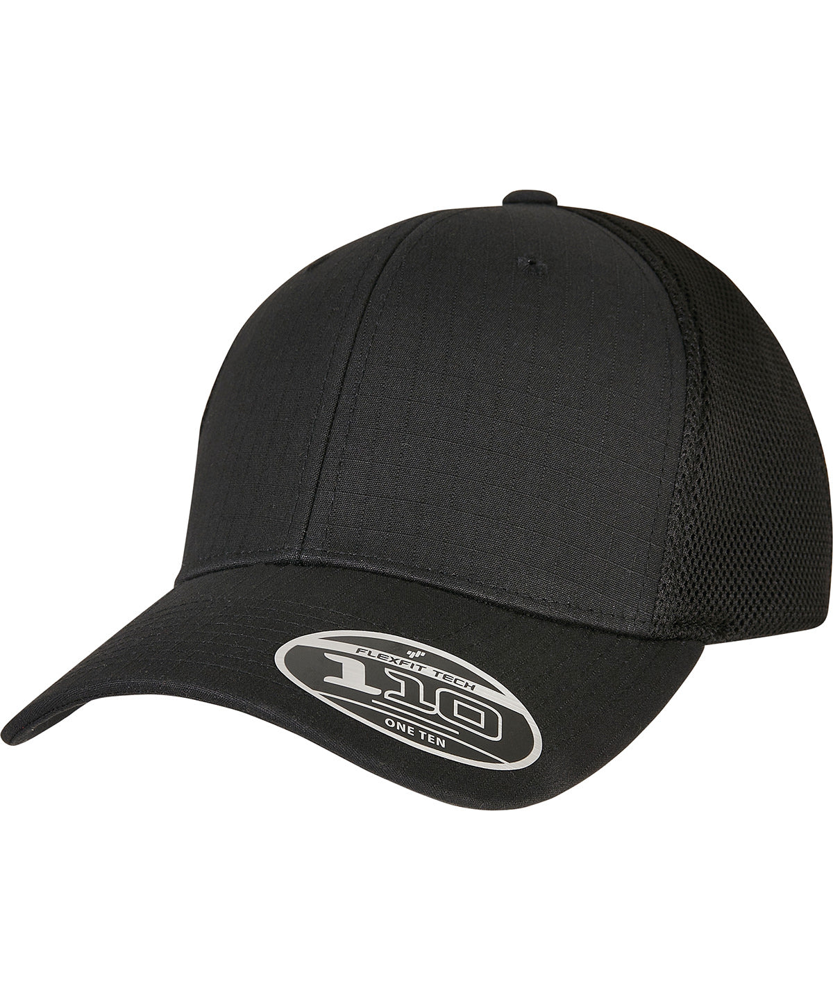 Flexfit / Yupoong 110 Flexfit Ripstop mesh cap (110RM) Black
