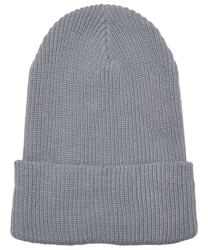 Flexfit / Yupoong Recycled yarn ribbed knit beanie (1504RY) Grey