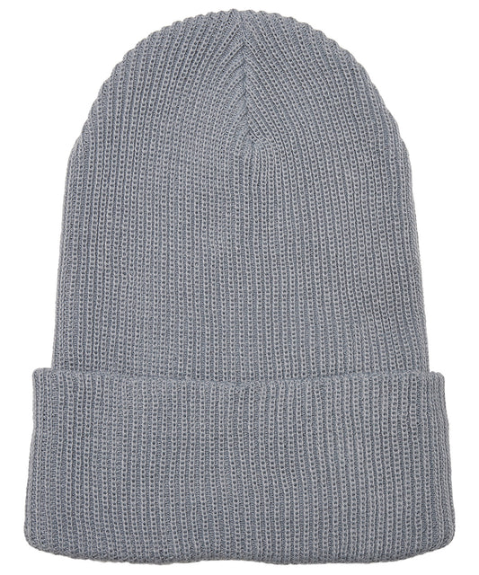 Flexfit / Yupoong Recycled yarn ribbed knit beanie (1504RY) Grey