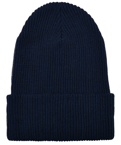 Flexfit / Yupoong Recycled yarn ribbed knit beanie (1504RY) Black