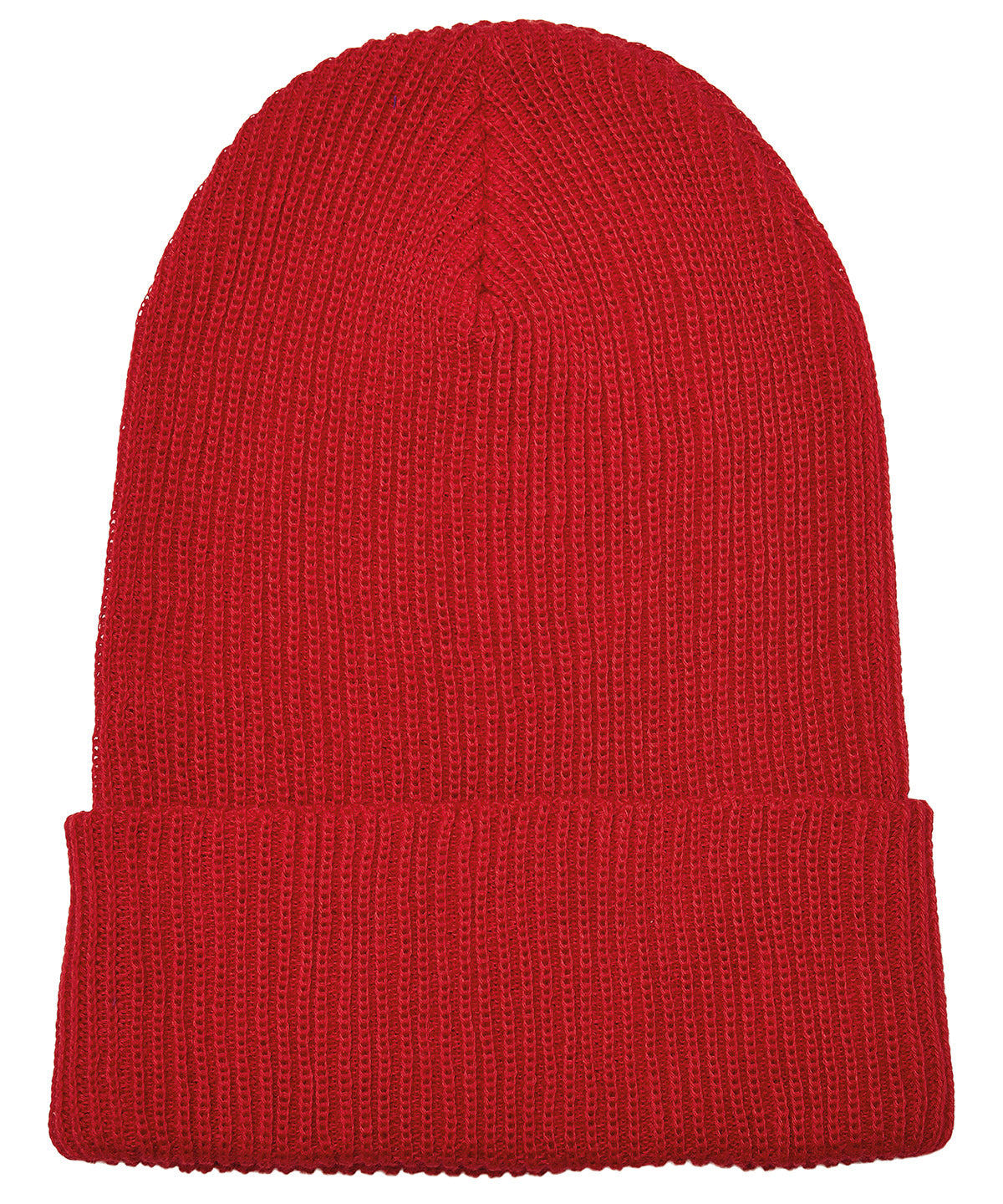 Flexfit / Yupoong Recycled yarn ribbed knit beanie (1504RY) Red