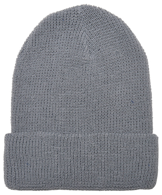 Flexfit / Yupoong Recycled yarn waffle knit beanie (1505RY) Grey