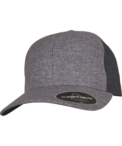 Flexfit / Yupoong Flexfit Delta® carbon 2-tone cap (180T) Melange Blue /Melange Charcoal