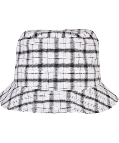 Flexfit / Yupoong Check bucket hat (5003C) White/Grey