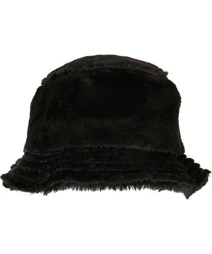 Flexfit / Yupoong Faux fur bucket hat (5003FF) Black