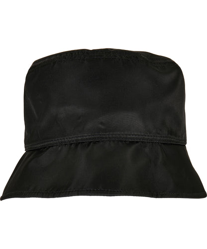 Flexfit / Yupoong Nylon sherpa bucket hat (5003NH) Black/Off White