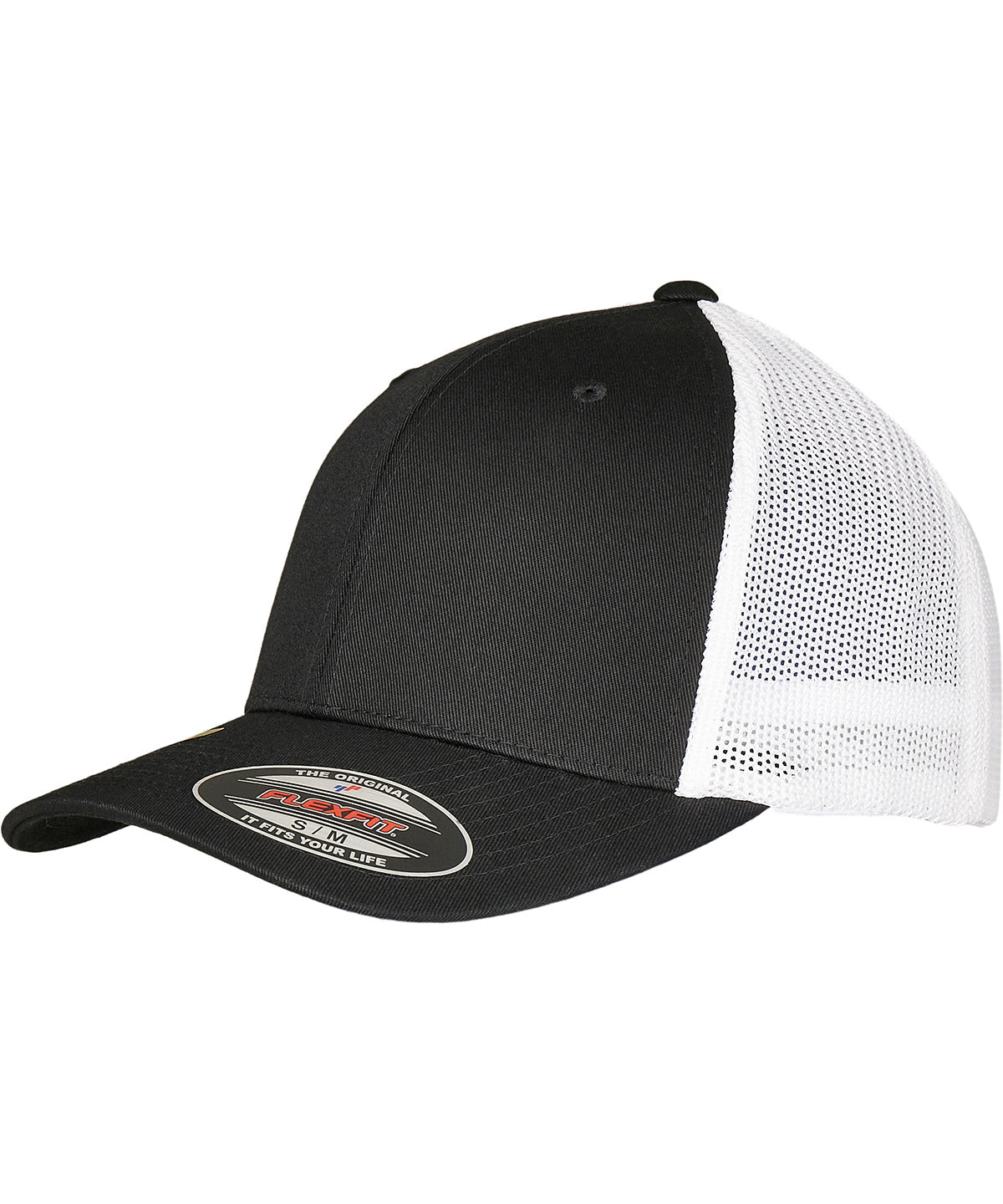 Flexfit / Yupoong Flexfit trucker recycled mesh (6511RM) Black/White