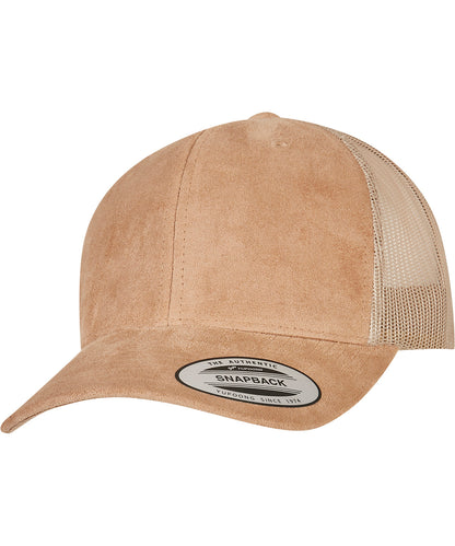Flexfit / Yupoong Imitation suede leather trucker cap (6606SU) Khaki