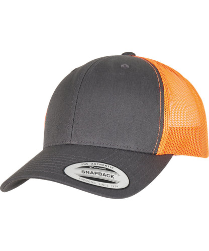 Flexfit / Yupoong Retro trucker 2-tone (6606T) Charcoal/Neon Orange