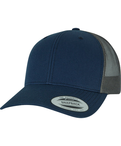 Flexfit / Yupoong Retro trucker 2-tone (6606T) Navy/Greyish Brown