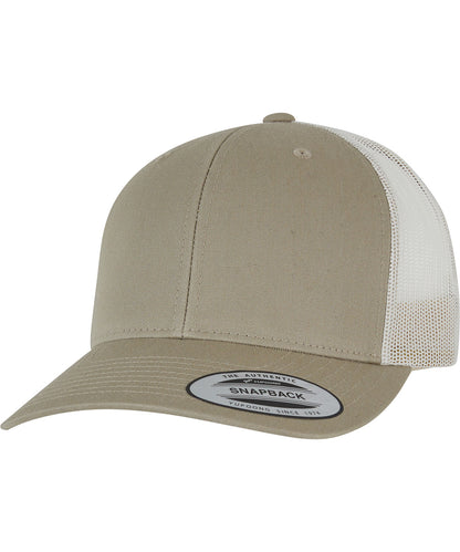Flexfit / Yupoong Retro trucker 2-tone (6606T) Pale Khaki/Birch