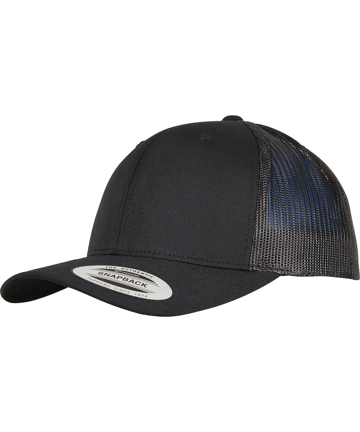 Flexfit / Yupoong Trucker recycled polyester fabric cap (6606TR) Black