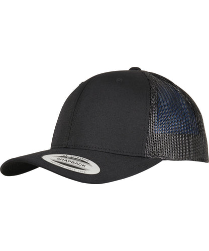 Flexfit / Yupoong Trucker recycled polyester fabric cap (6606TR) Black