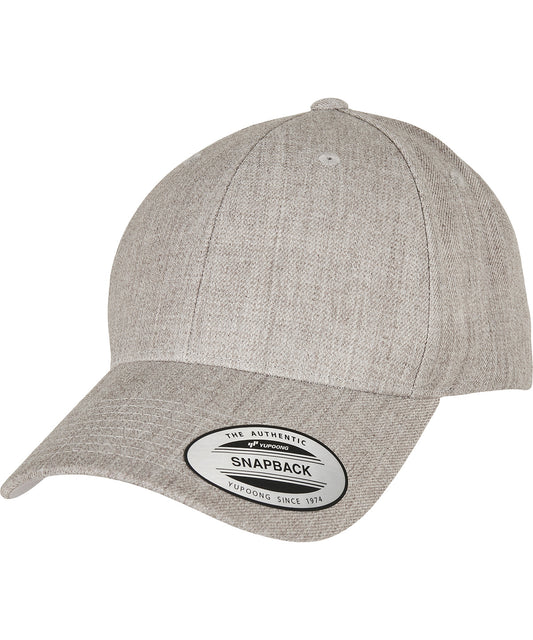 Flexfit / Yupoong Premium curved visor snapback cap (6789M) Heather Grey