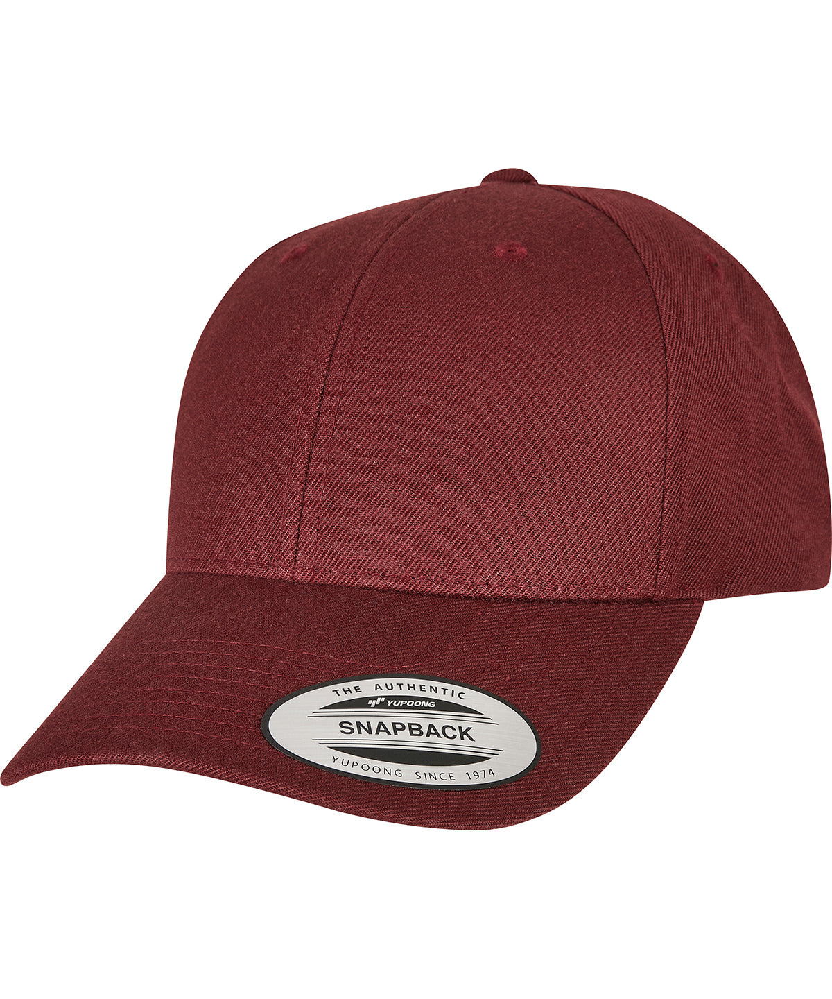 Flexfit / Yupoong Premium curved visor snapback cap (6789M) Maroon