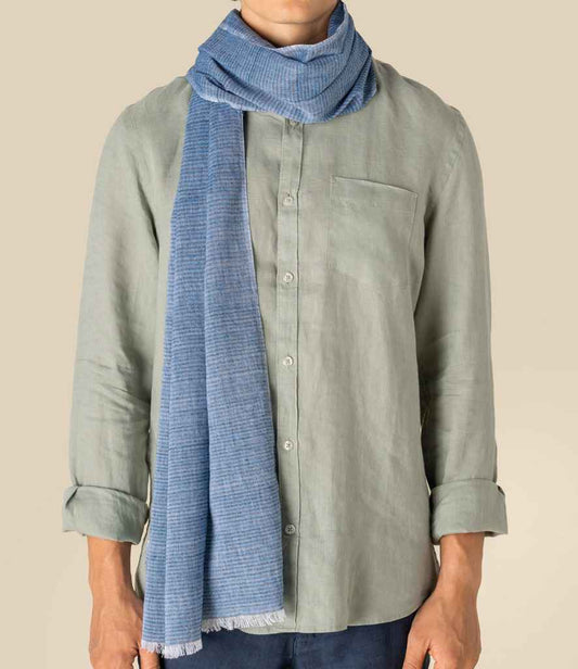 Spasso Blue Lines Scarf